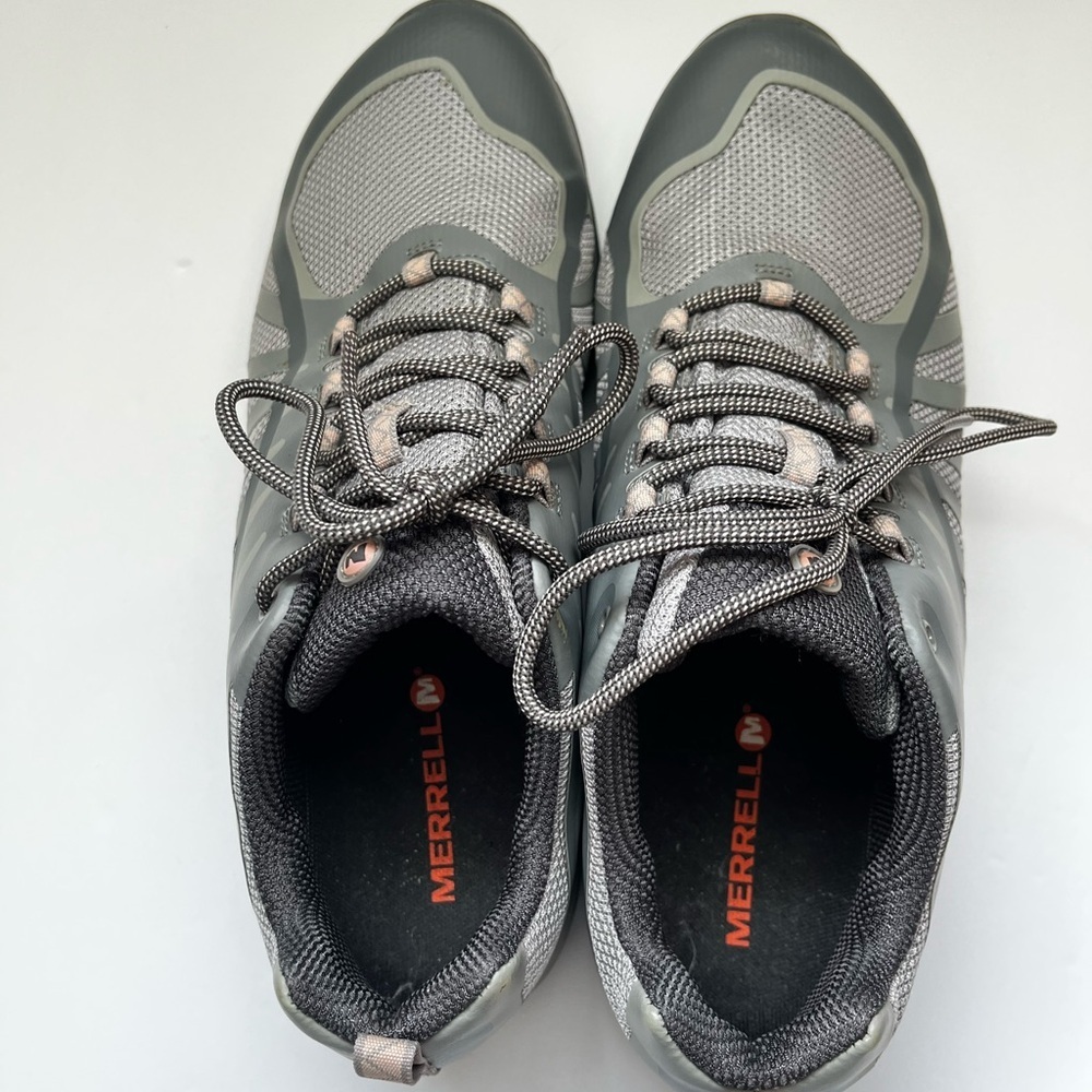 Merrell Siren Edge Q2 Gray Pink Low Hiking Shoes Size 11 - Picture 3 of 6